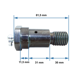 933377L Svornjak s podmazivanjem 30x35-81,5 mm za utovarne platforme Zepro